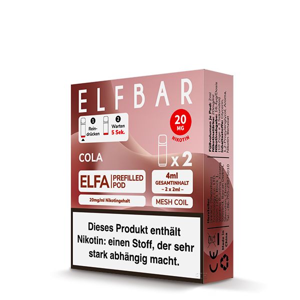 ELFBAR ELFA Prefilled Pods Cola 20 mg/ml Nikotin